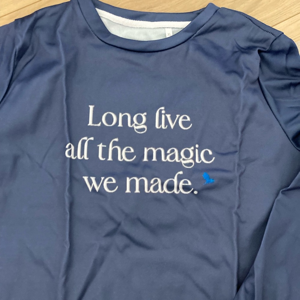 Blue Graphic Women's Top - Taylor Swift Long Live